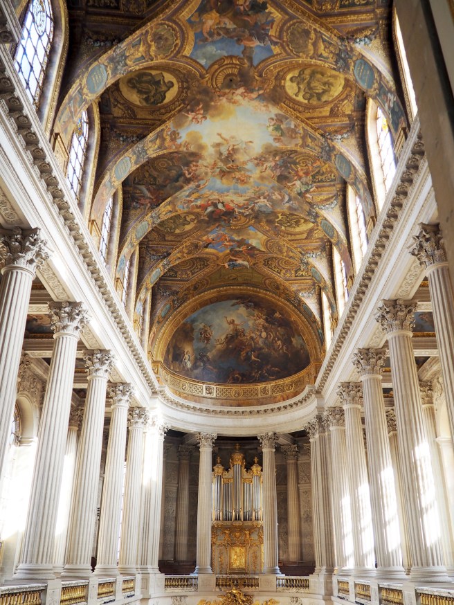 This two-story chapel is designed after the Sainte-Chapelle (Holy Chapel) in Paris. 