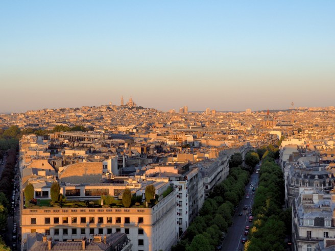 Montmartre in the distance. 