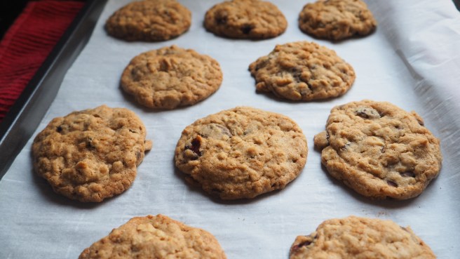Oatmeal Cranberry Chocolate Chip Cookies